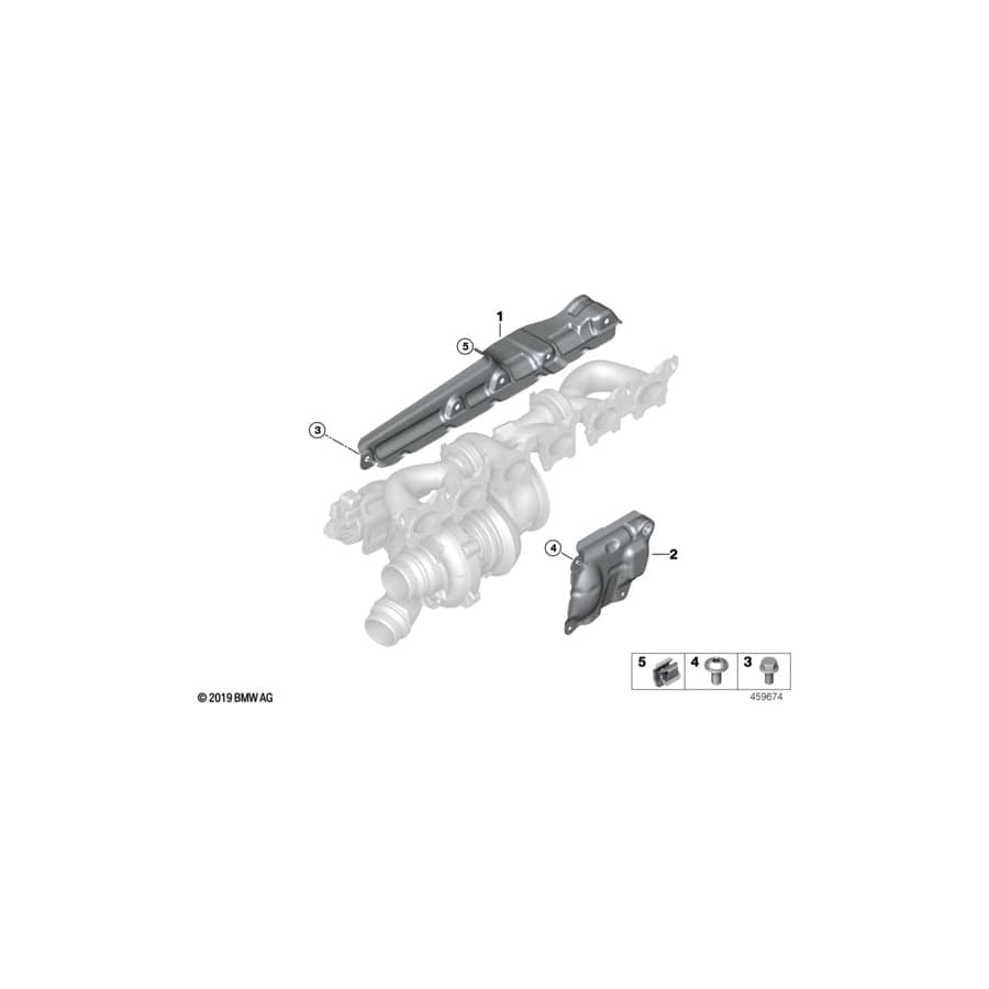 Genuine BMW 11657643179 G01 G02 F23 Heat Resistant Plate (Inc. 540i, M240iX & 740Li) | ML Performance UK Car Parts