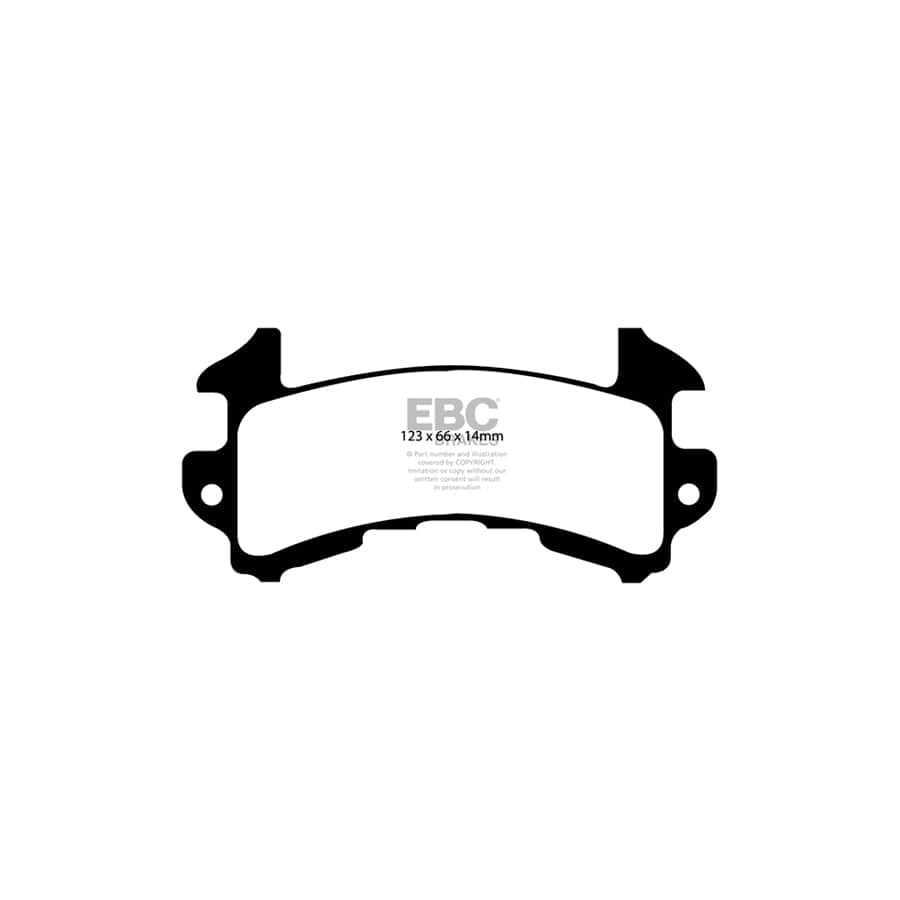 EBC PD02KR137 Chevrolet Pontiac Redstuff Rear Brake Pad & Plain Disc Kit (Inc. Camaro & Firebird) 2 | ML Performance UK Car Parts