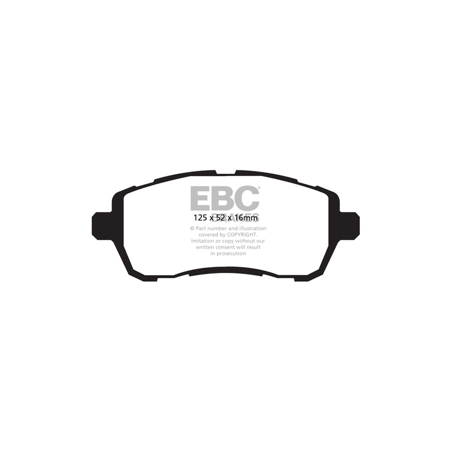 EBC DP22002 Ford Fiesta Mk7 Greenstuff Front Brake Pads 2 | ML Performance UK Car Parts