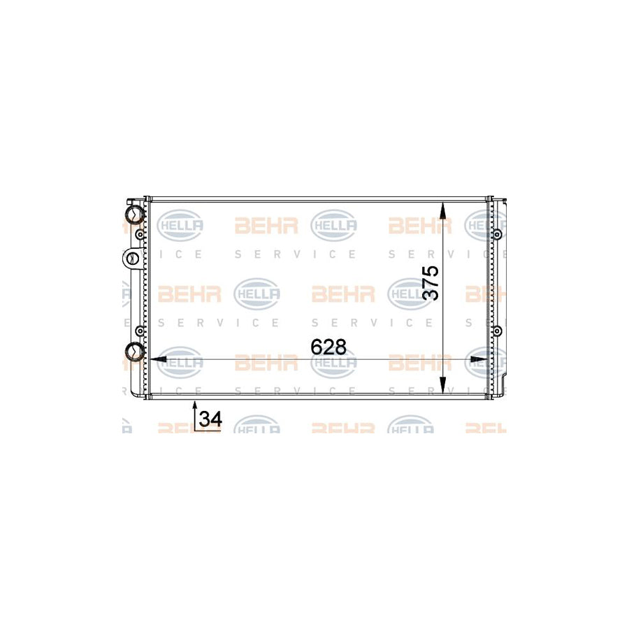 Hella 8MK 376 714-541 Engine Radiator