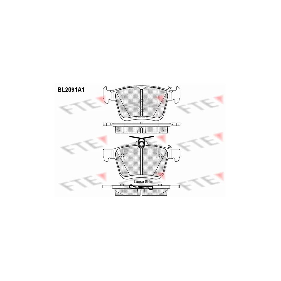 Fte BL2091A1 Brake Pad Set | ML Performance UK Car Parts