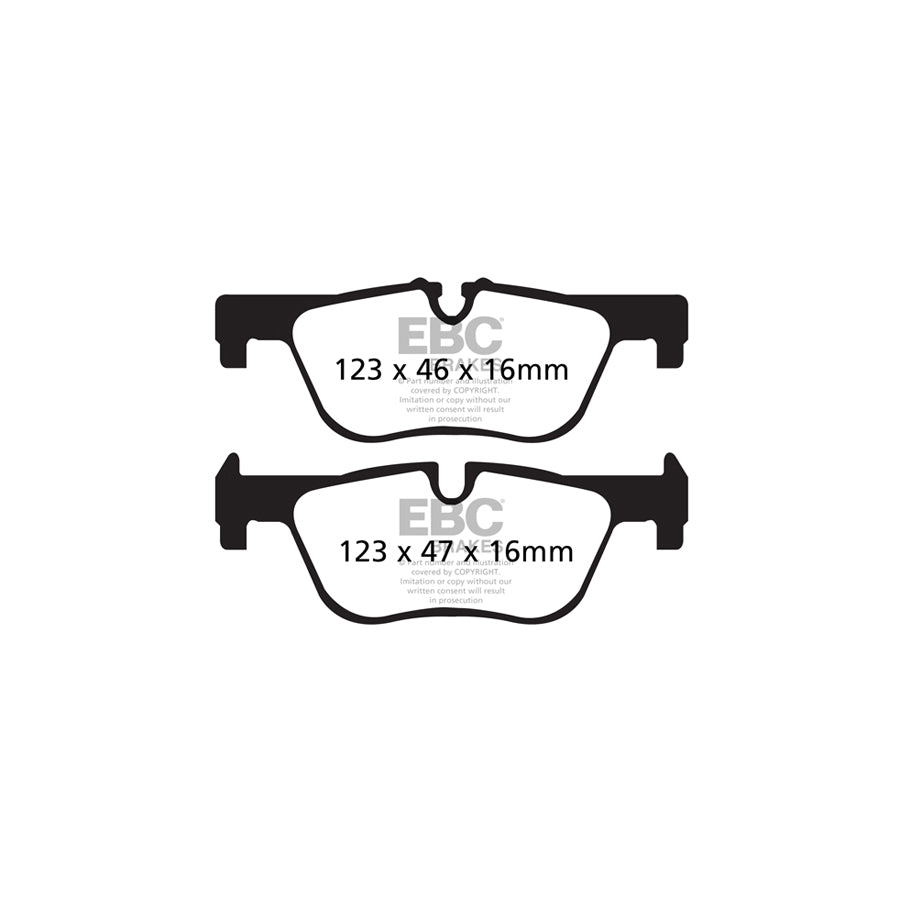 EBC PD11KR614 BMW Greenstuff Rear Brake Pad & GD Disc Kit - ATE Caliper 2 | ML Performance UK Car Parts