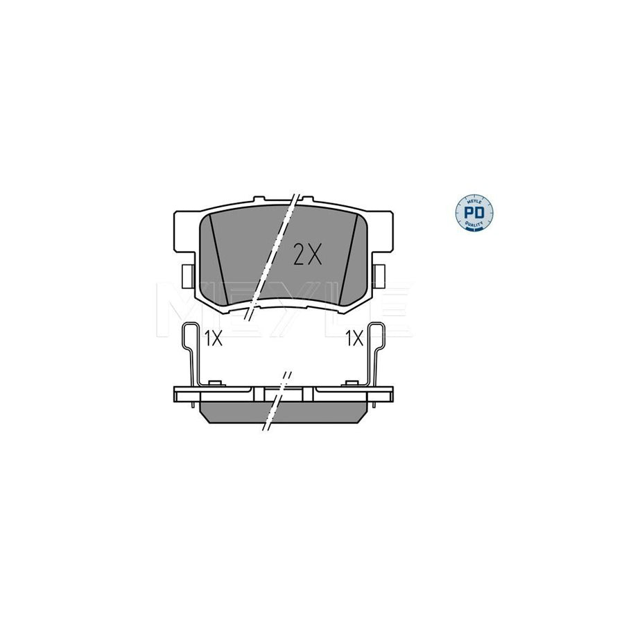 Meyle 025 237 3615/Pd Brake Pad Set