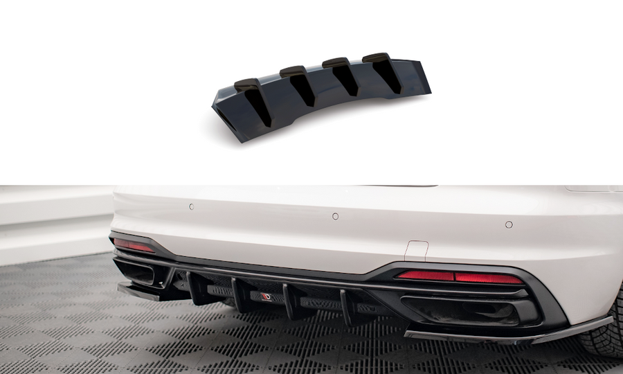 Maxton Design AU-A4-B9F-RS1T Rear Valance Audi A4 B9 Facelift | ML Performance UK Car Parts