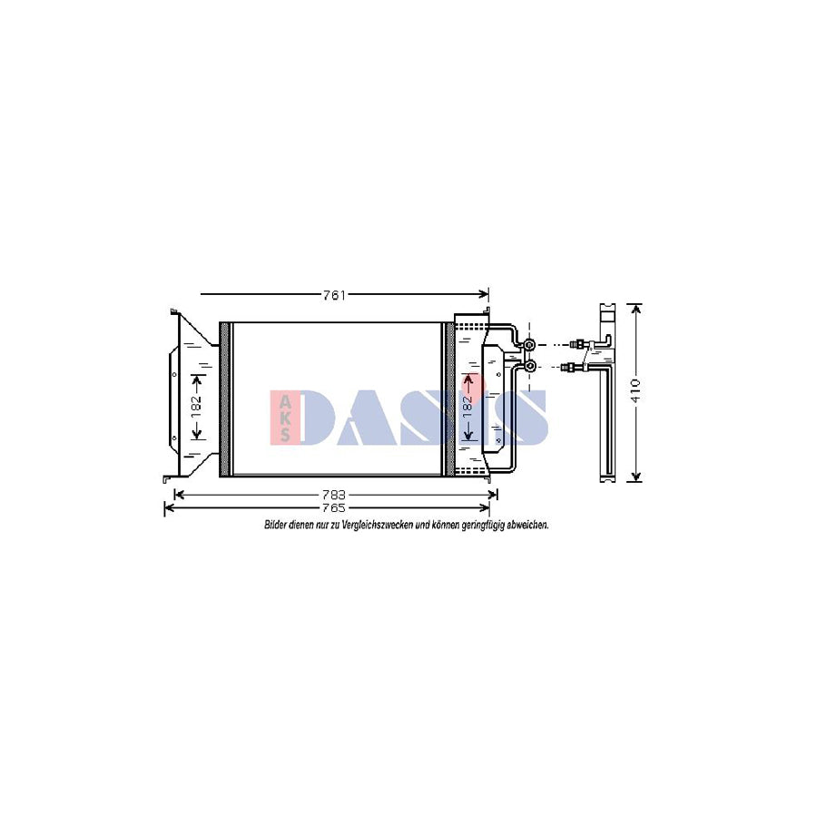 AKS Dasis 522035N Air Conditioning Condenser For Chevrolet Caprice Classic | ML Performance UK