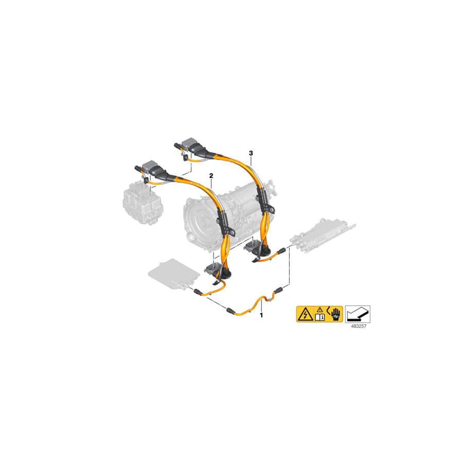 Genuine BMW 61129866371 G30 High-Volt.Wiring Harn.Pow.Elect.Kit- Cpm (Inc. 530e & 530eX) | ML Performance UK Car Parts