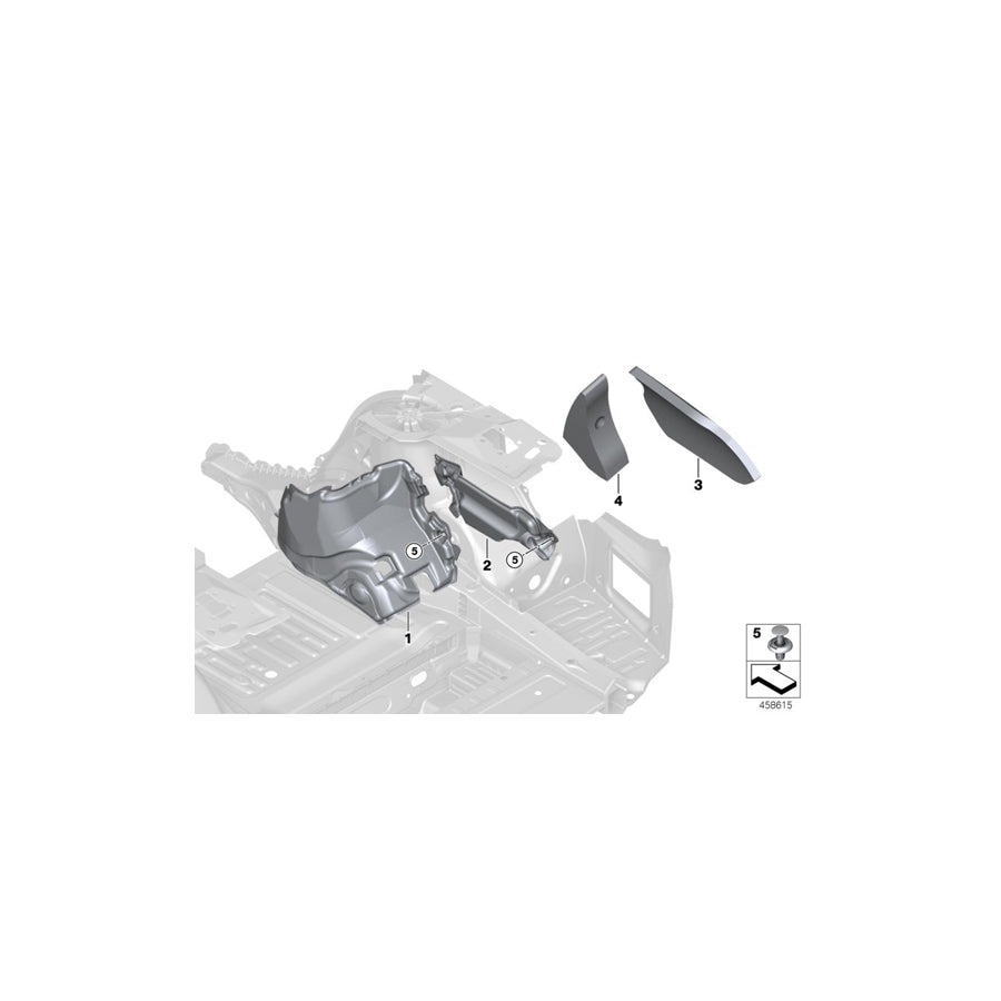 Genuine BMW 51487344683 G11 G12 Sound Insulation Trunk Left (Inc. 730d, M760LiX & 740LiX) | ML Performance UK