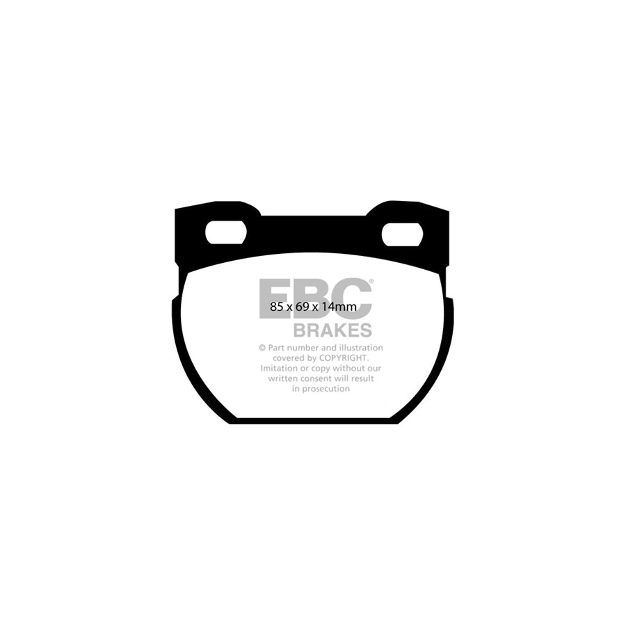 EBC DP61033 Land Rover Defender 110/130 Greenstuff Rear Brake Pads - Lockheed Caliper 2 | ML Performance UK Car Parts