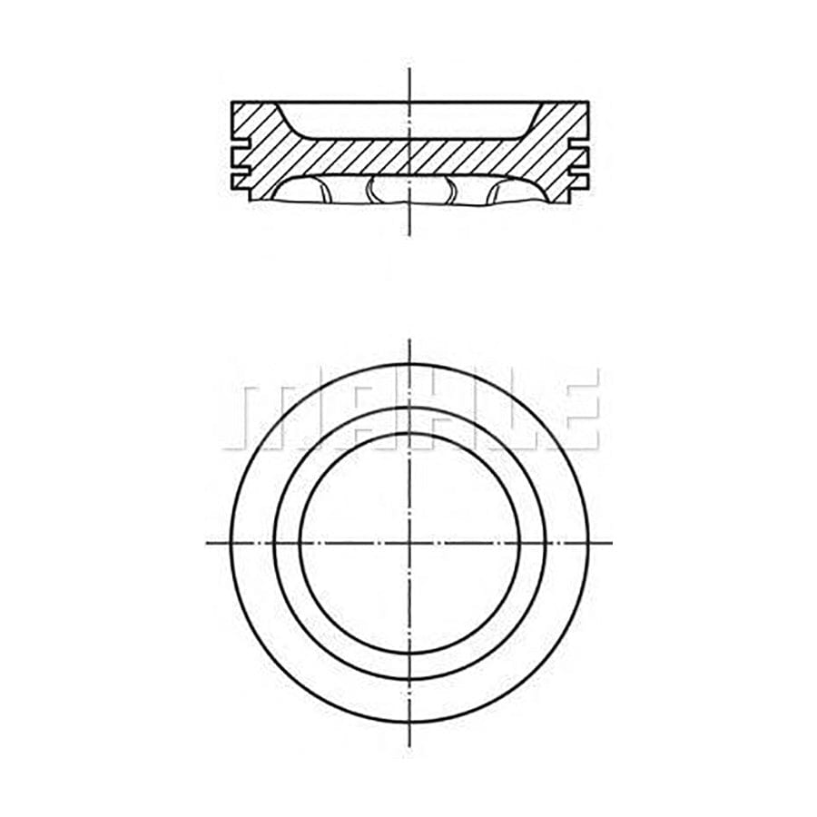 MAHLE ORIGINAL 640 50 00 Piston 89 mm, with piston rings | ML Performance Car Parts