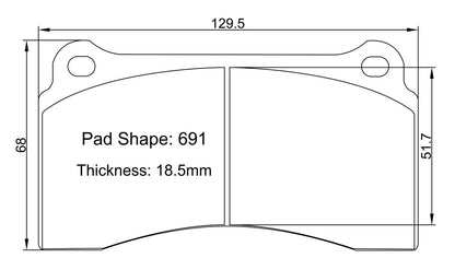 Paragon PBP691 Brake Pads