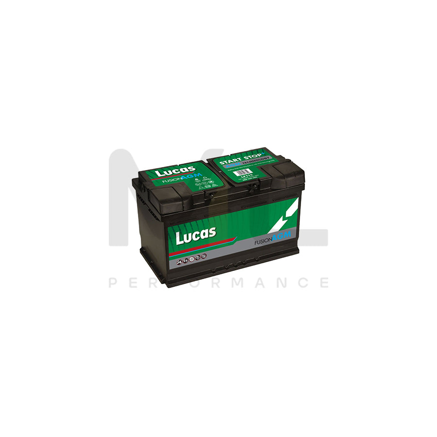 LF115 Lucas Fusion AGM Car Battery 12V 80Ah (LF110) | Car Batteries UK | ML Performance Car Parts