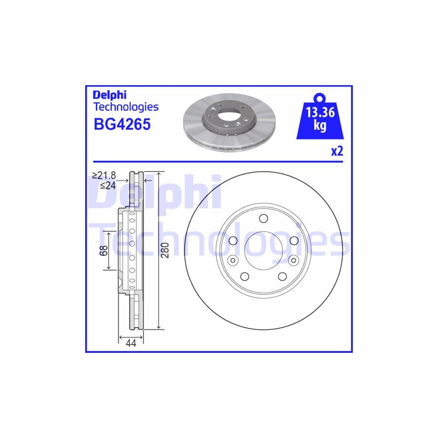 Delphi Bg4265 Brake Disc