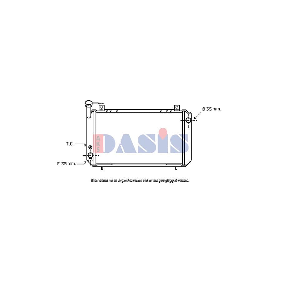 AKS Dasis 071180N Engine Radiator For Nissan Sunny | ML Performance UK