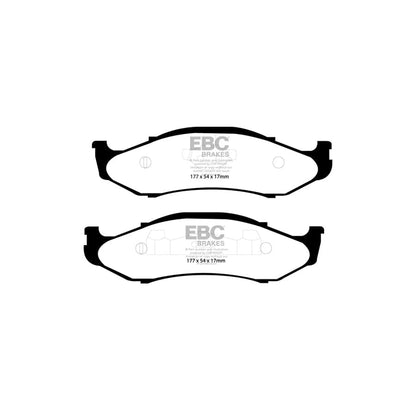 EBC PD01KF746 Jeep Greenstuff Front Brake Pad & Plain Disc Kit  (Inc. Cherokee, Grand Cherokee, Wrangler) 2 | ML Performance UK Car Parts