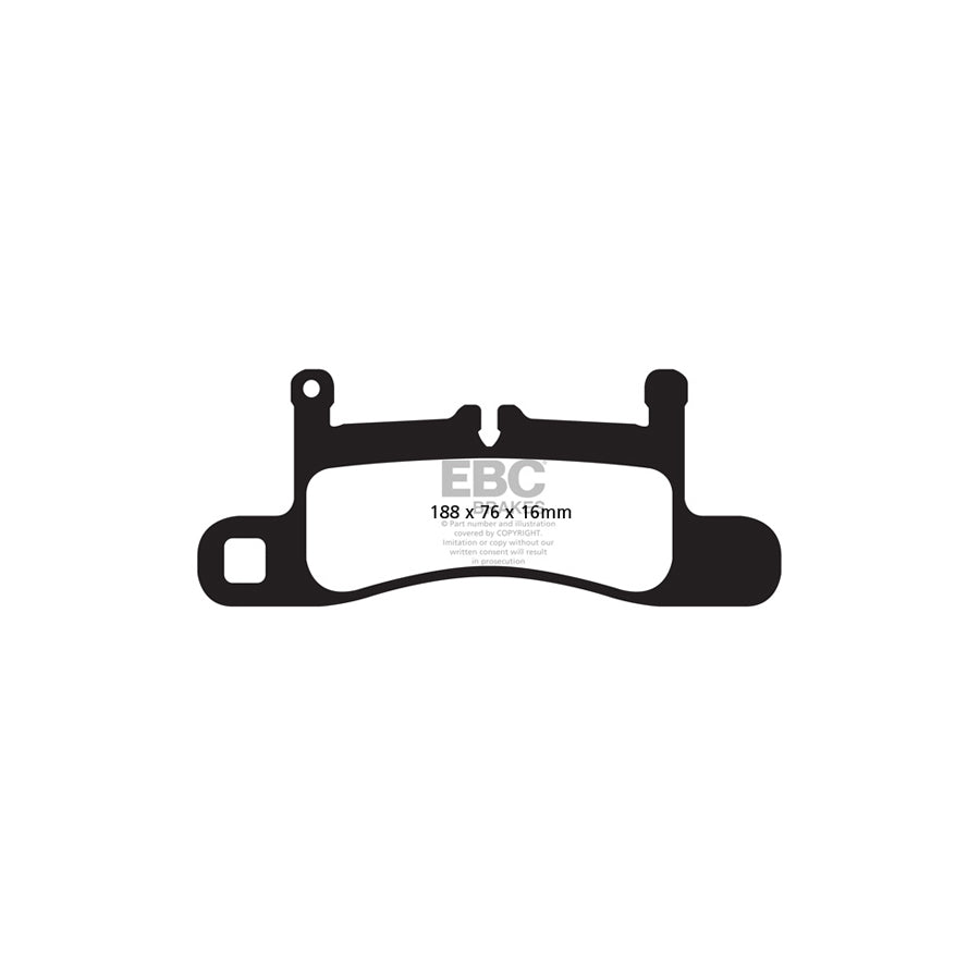 EBC DP82098RPX Porsche RP-X Full Race Rear Brake Pads - Brembo Caliper 2 | ML Performance UK Car Parts