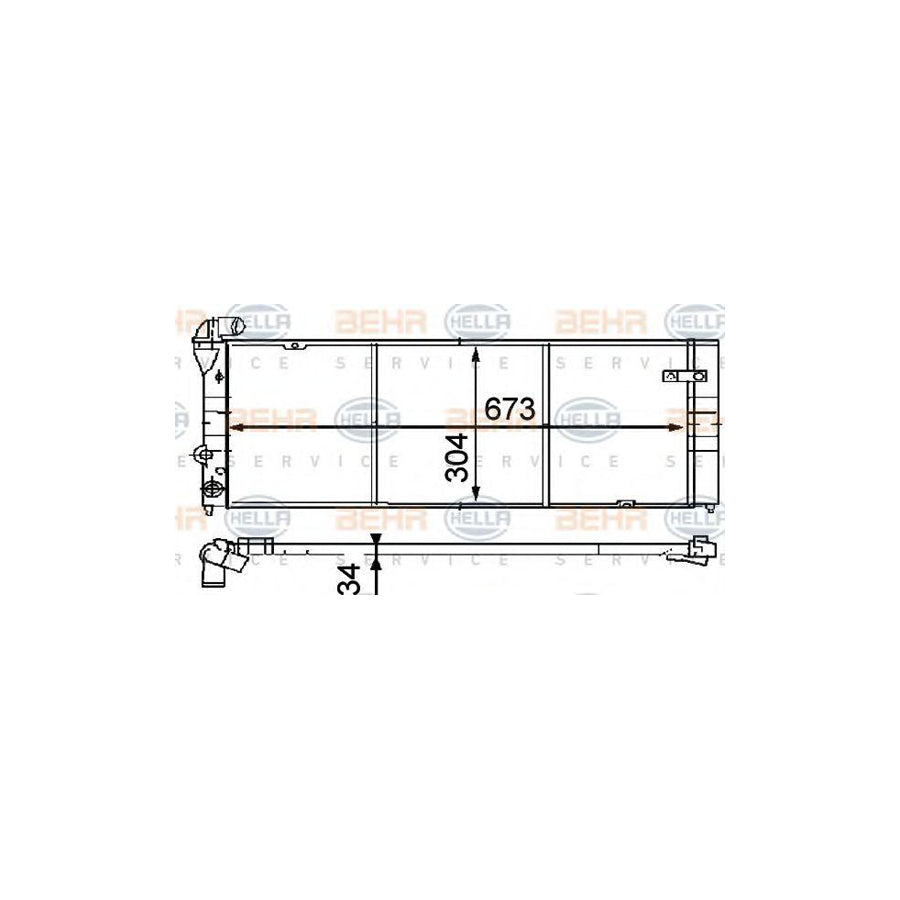 Hella 8MK 376 714-501 Engine Radiator