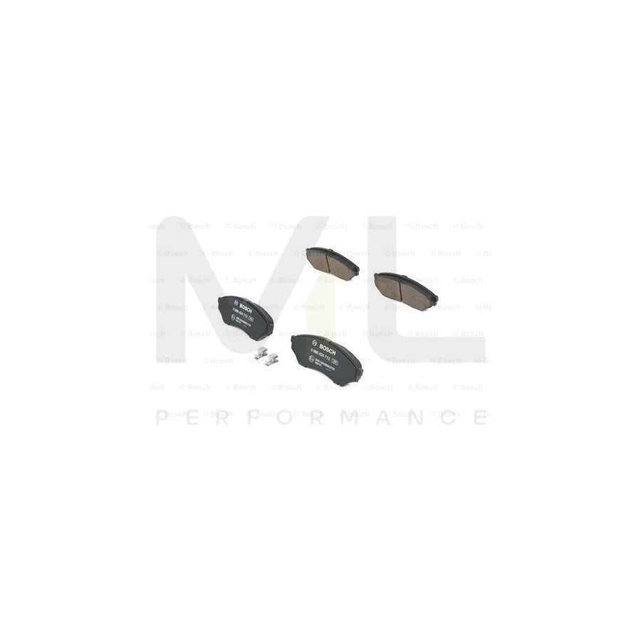 Bosch 0986424713 Brake Pad Set With Acoustic Wear Warning, With Anti-Squeak Plate BP425 | ML Performance Car Parts