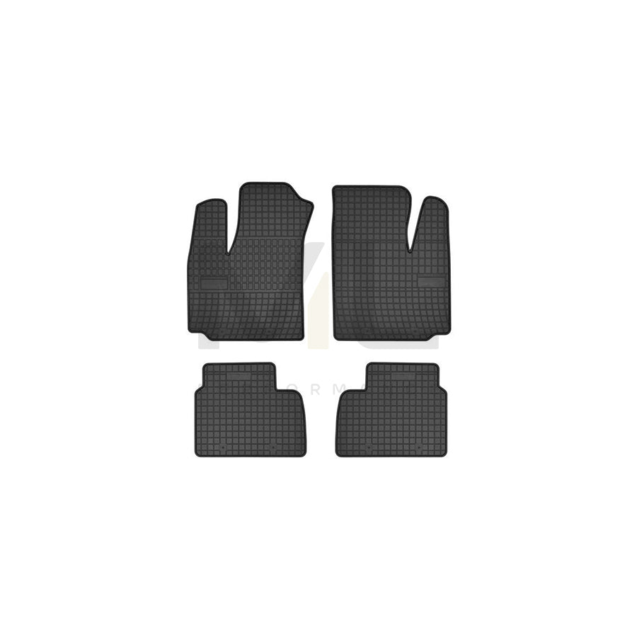 FROGUM Tailored 0911 Floor mat set for FIAT Doblo I Estate (119, 223) Elastomer, Front and Rear, Quantity: 4, Black | ML Performance Car Parts