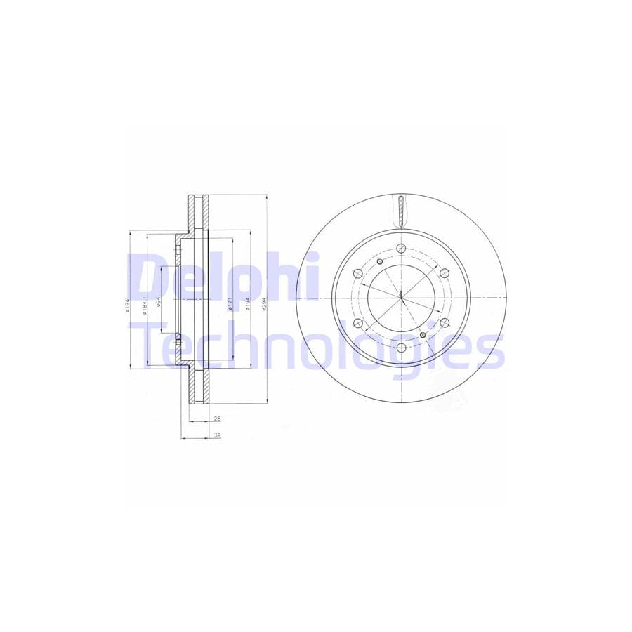 Delphi Bg4257 Brake Disc