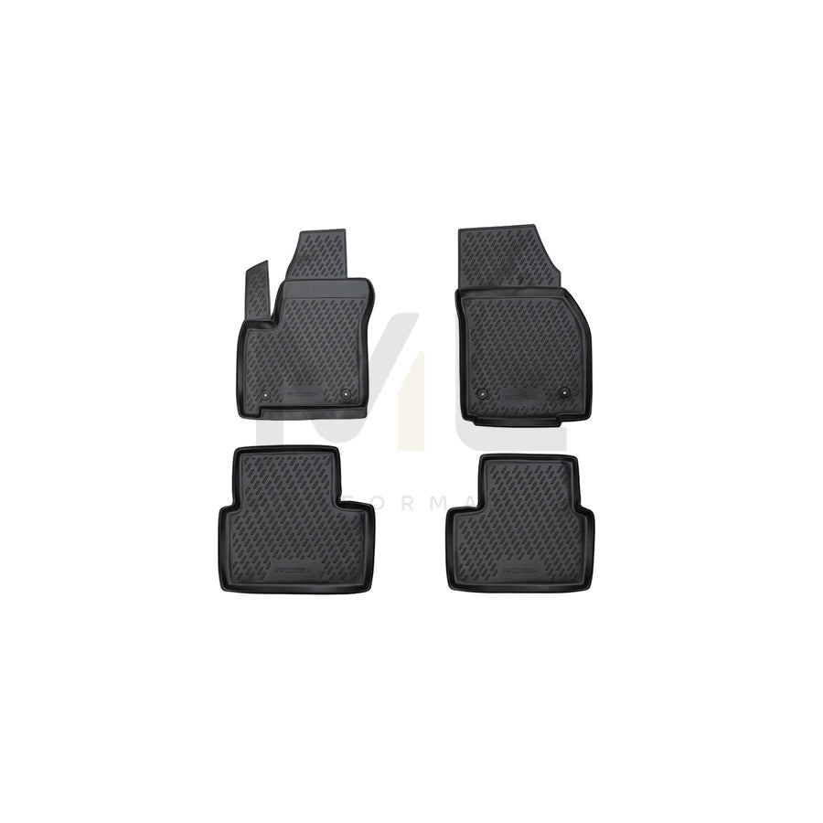 RIDEX 215A0824 Floor mat set for OPEL MERIVA Elastomer, Front and Rear, Black | ML Performance Car Parts