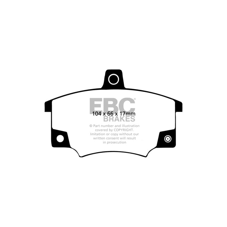 EBC PD01KF476 Fiat Lancia Greenstuff Front Brake Pad & Plain Disc Kit  - Bendix/Girling/TRW Caliper (Inc. Croma & Thema) 2 | ML Performance UK Car Parts