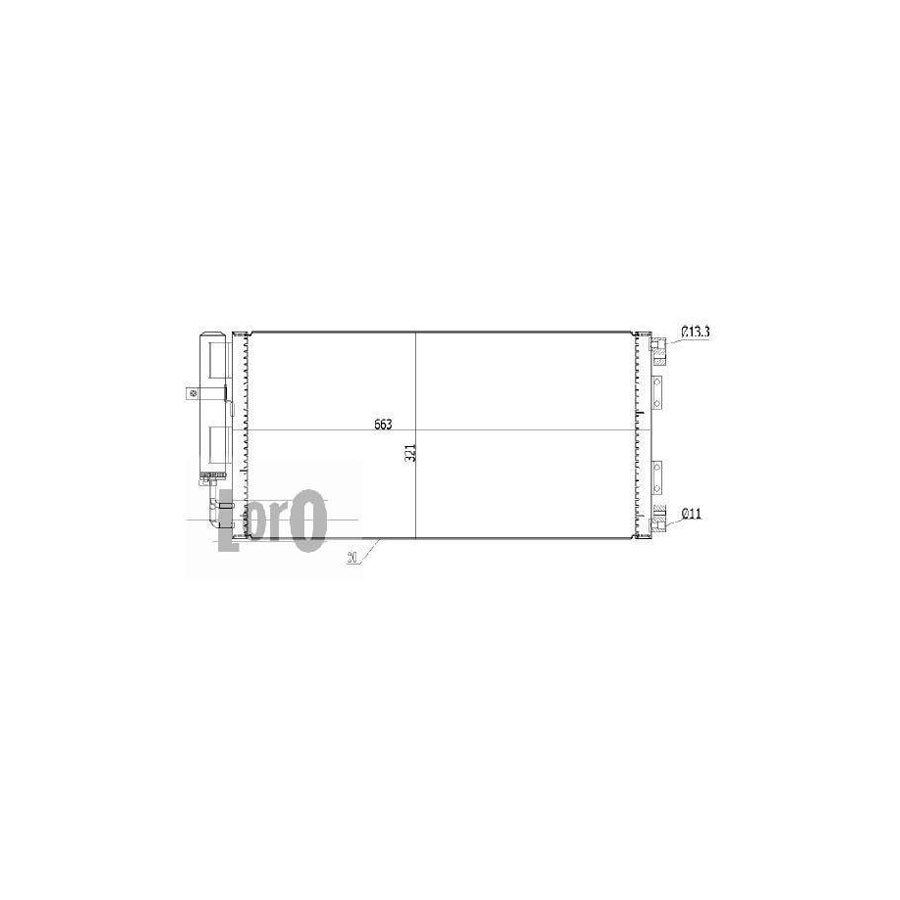 Abakus 0270160002 Air Conditioning Condenser For Land Rover Freelander | ML Performance UK