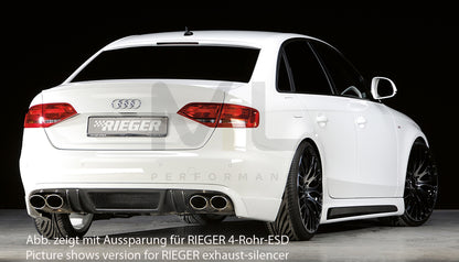 Rieger 00099072 Audi B8 B81 A4 Rear Diffuser 2 | ML Performance UK Car Parts