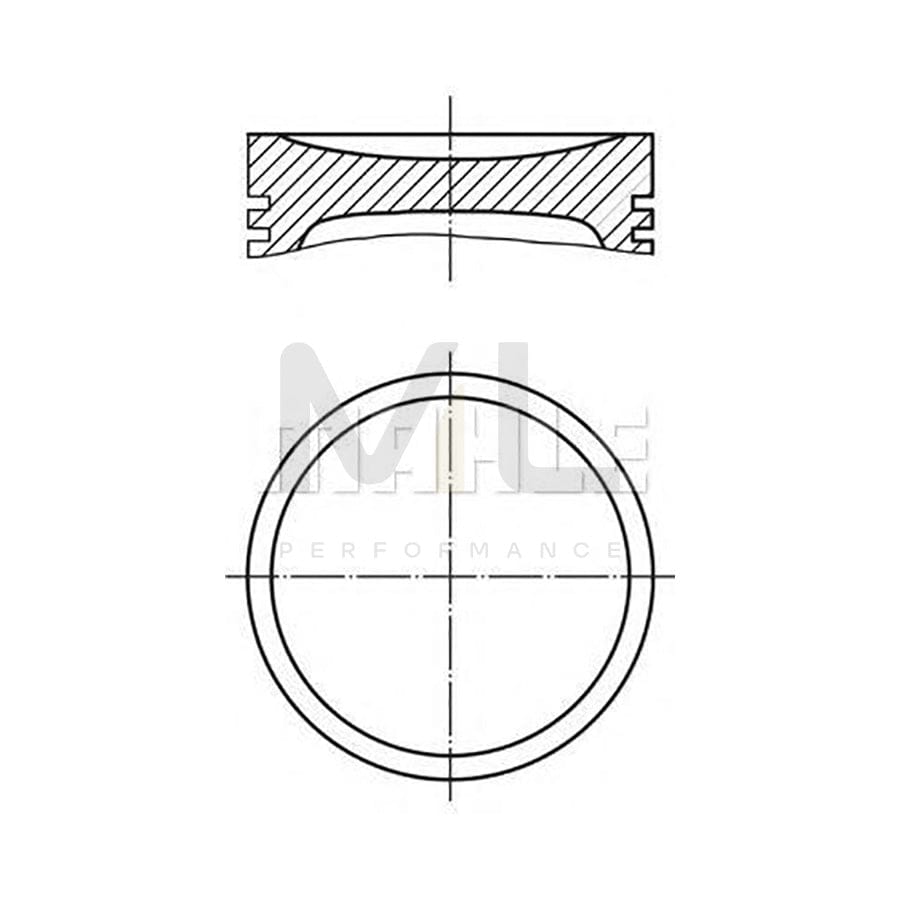 MAHLE ORIGINAL 479 02 00 Piston for SAAB 9-5 90 mm, with piston rings | ML Performance Car Parts