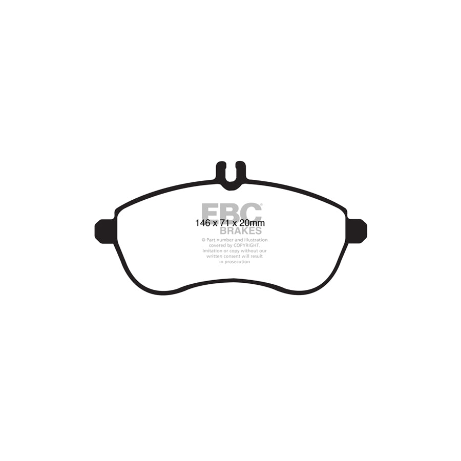 EBC DP1989 Mercedes-Benz W/S/C204 C207 R173 Ultimax Front Brake Pads - ATE Caliper 2 | ML Performance UK Car Parts