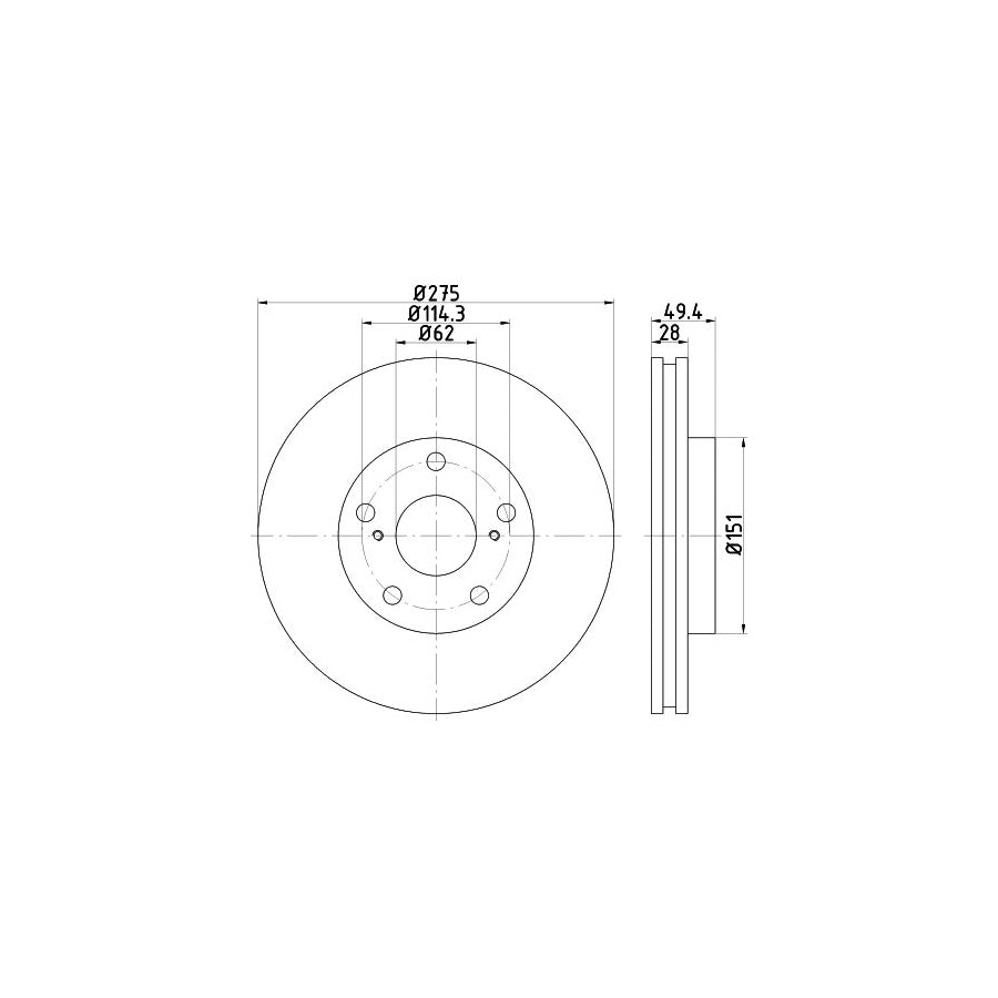 Hella 8MP 376 802-444 Water Pump