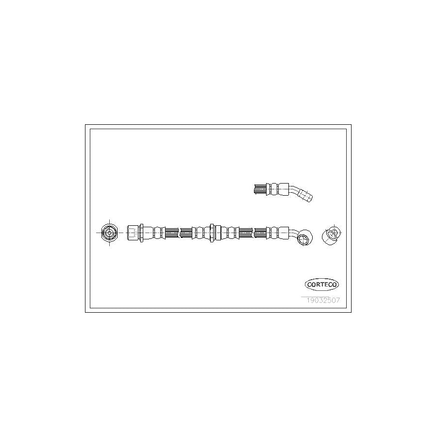 Corteco 19032507 Brake Hose For Subaru Forester I (Sf) | ML Performance UK