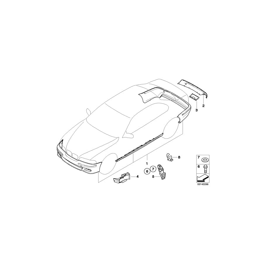 Genuine BMW 51127000361 E46 Left Bracket (Inc. 328Ci, M3 CSL & 323Ci) | ML Performance UK Car Parts