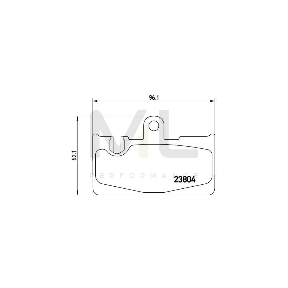 Brembo P 83 059 Brake Pad Set For Lexus Ls Iii (Xf30) Prepared For Wear Indicator | ML Performance Car Parts