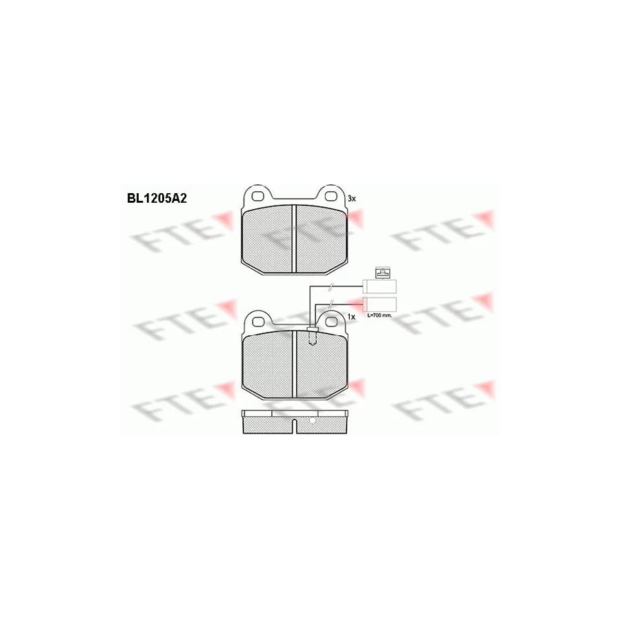 Fte BL1205A2 Brake Pad Set | ML Performance UK Car Parts