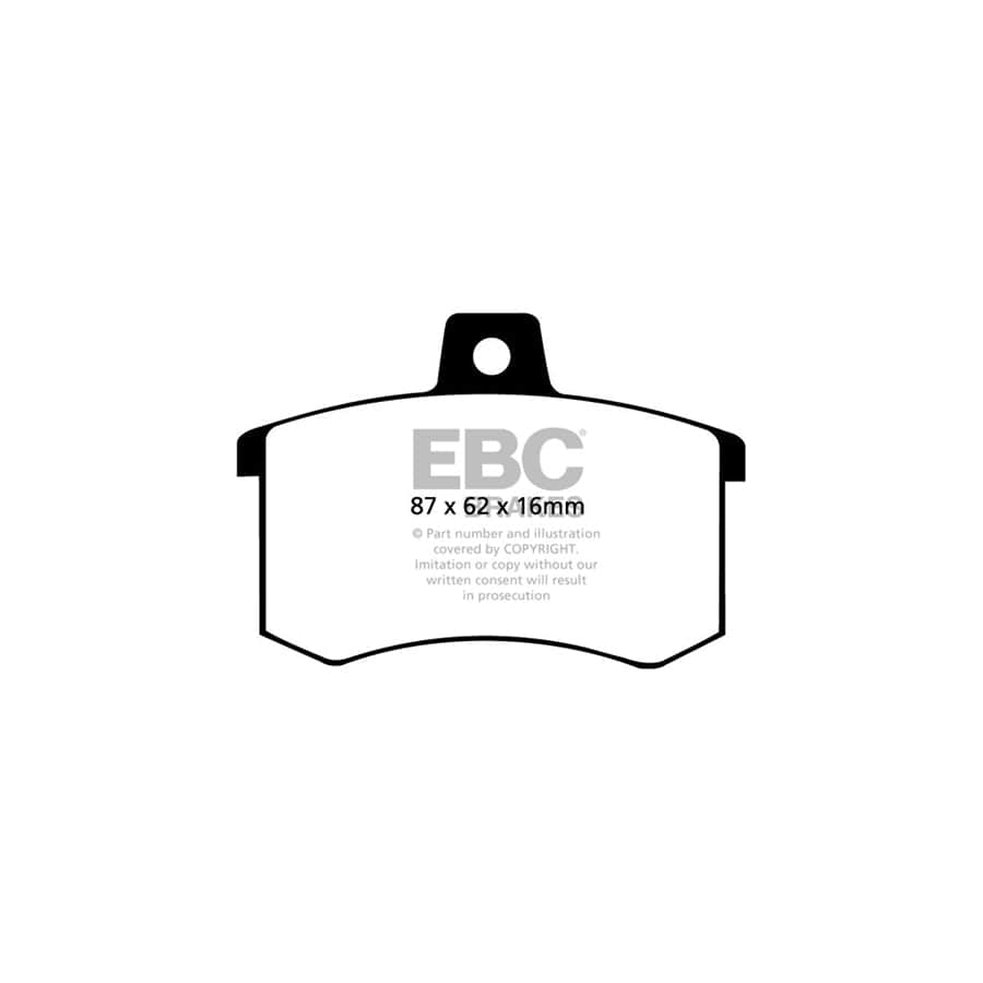 EBC PD02KR520 Audi A6 Redstuff Rear Brake Pad & Plain Disc Kit - Girling/TRW Caliper 2 | ML Performance UK Car Parts