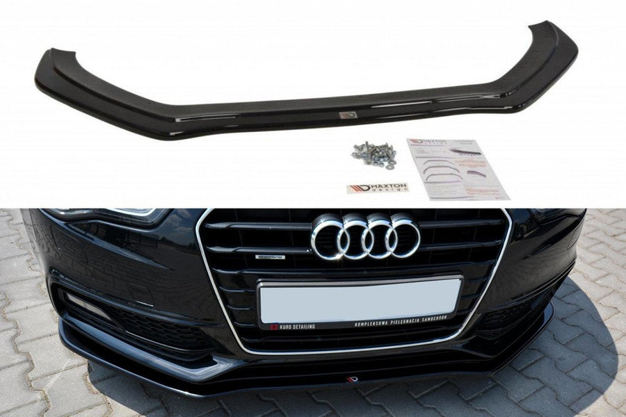 Maxton Design AU-A5-1F-SLINE-FD2T Front Splitter V.2 Audi S5 / A5 S-Line 8T FL | ML Performance UK Car Parts