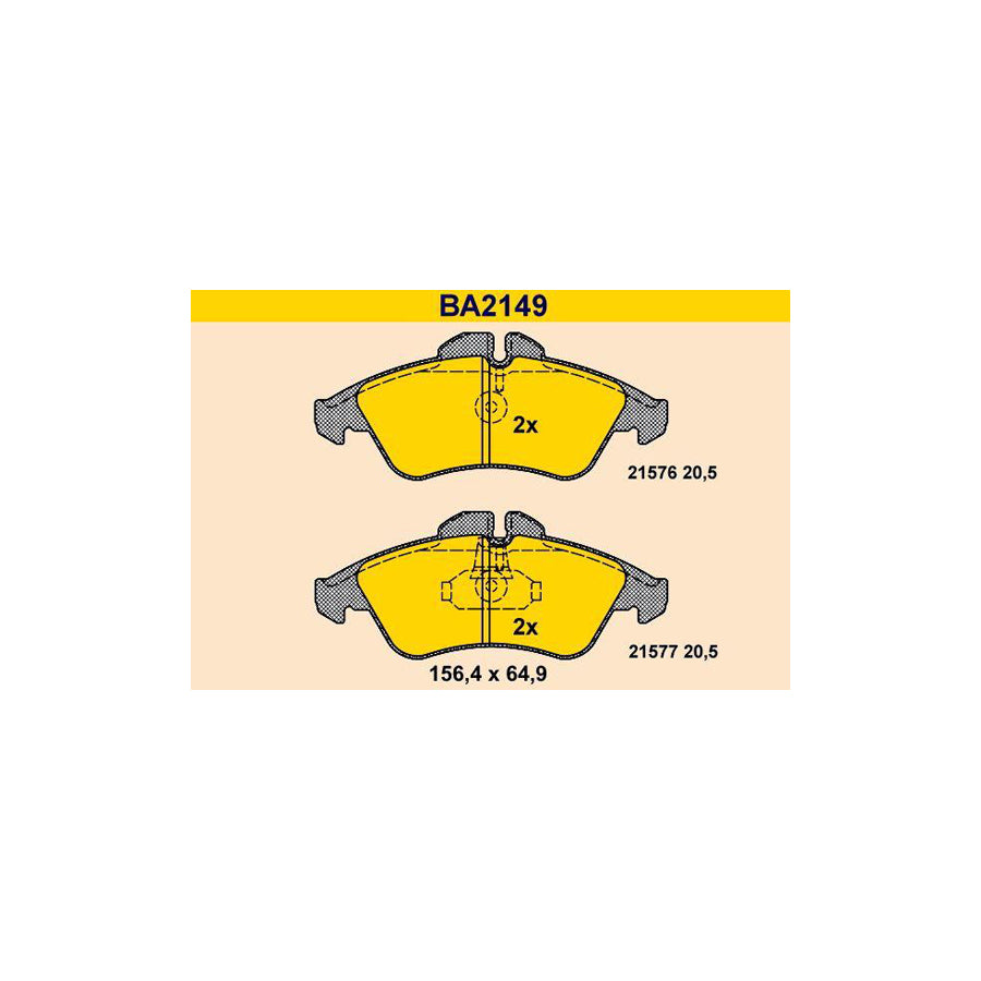 Barum BA2149 Brake Pad Set