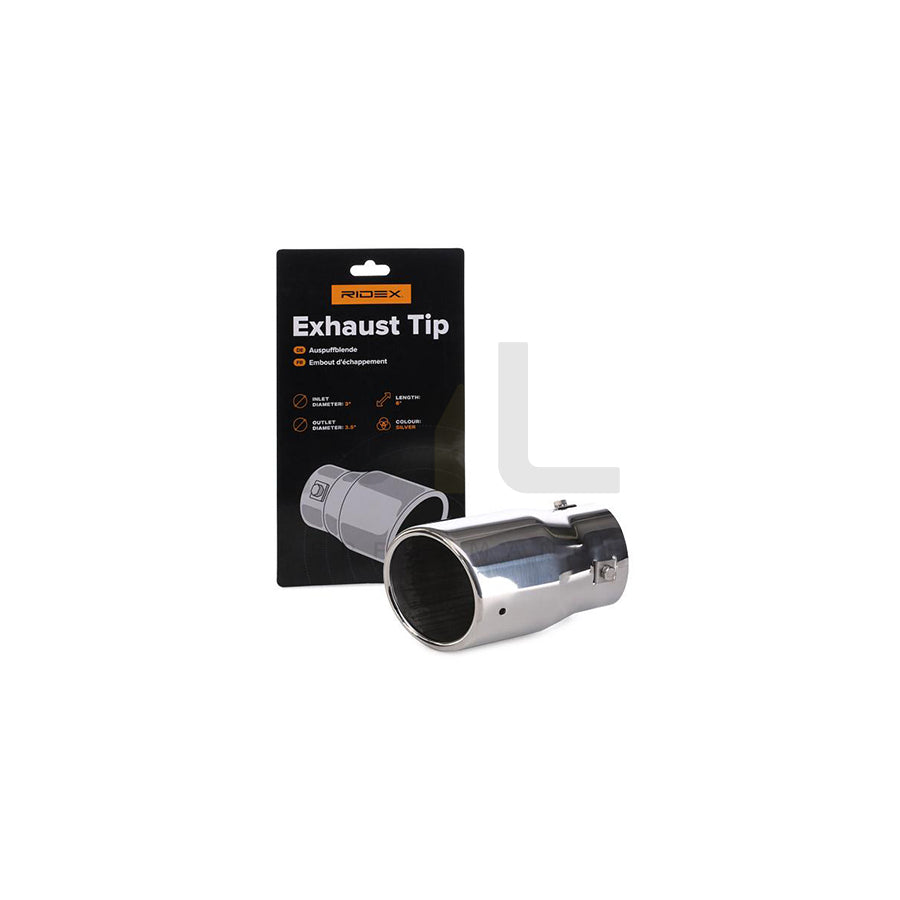 RIDEX 181A0003 Exhaust tip Silver | ML Performance Car Parts