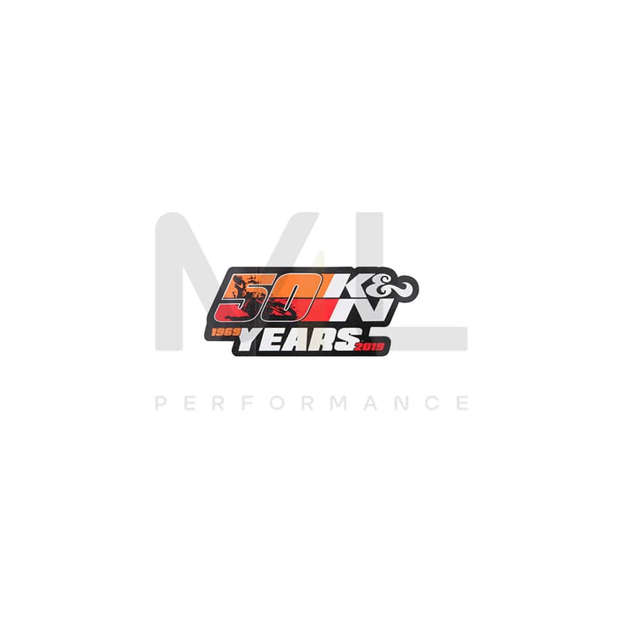 K&N 89-1162 Decal, K&N 50 Years Large | ML Car Parts UK | ML Performance