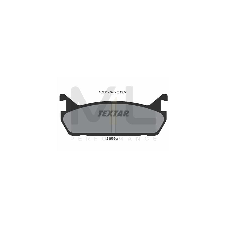 TEXTAR 2155901 Brake pad set not prepared for wear indicator | ML Performance Car Parts