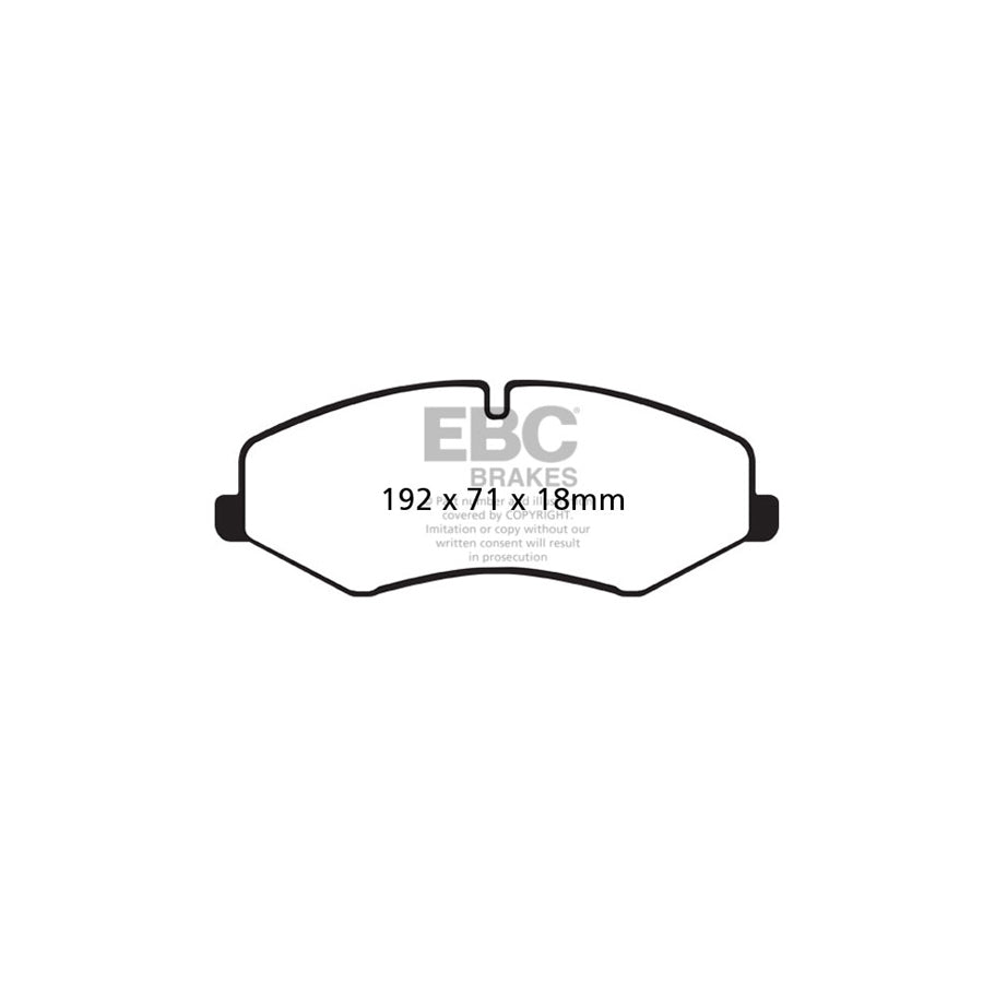 EBC PD03KF637 Land Rover Yellowstuff Front Brake Pad & Plain Disc Kit - TRW Caliper (Inc. Discovery 4 & Range Rover Sport) 2 | ML Performance UK Car Parts