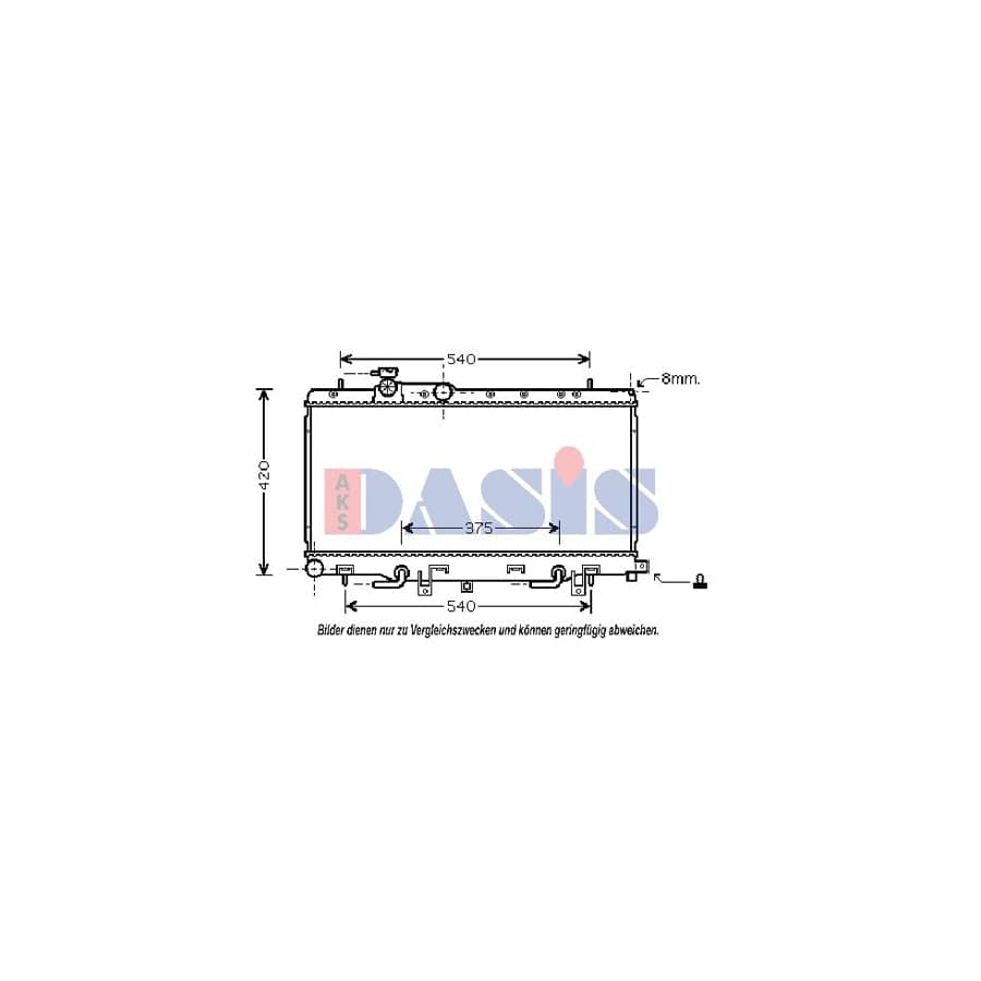 AKS Dasis 350028N Engine Radiator For Subaru Impreza | ML Performance UK