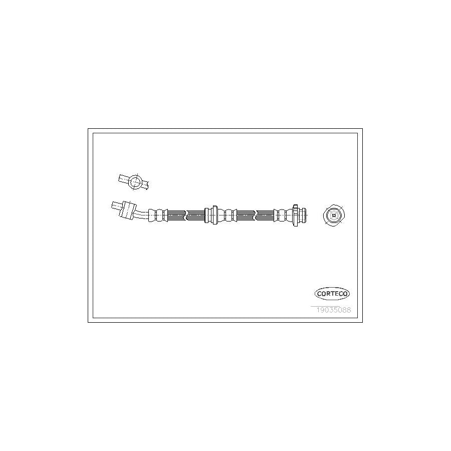 Corteco 19035088 Brake Hose For Nissan Almera | ML Performance UK