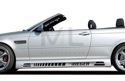 Rieger 00050206 BMW 3 Series E46 Side Skirt (Inc. M3) 1 | ML Performance UK Car Parts