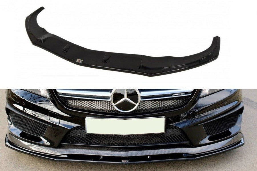 Maxton Design ME-CLA-117-AMG-FD2T Front Splitter V.2 Mercedes Benz CLA 45 AMG C117 (Pre-Facelift) | ML Performance UK Car Parts