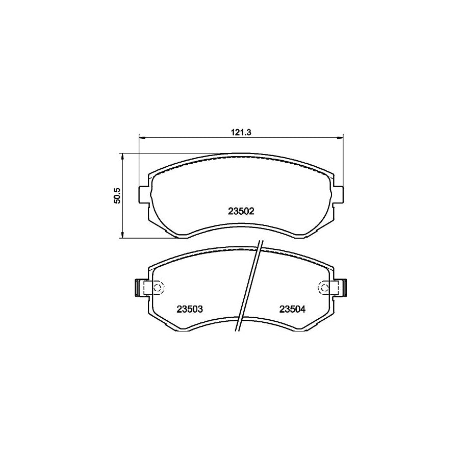 Hella 8MP 376 802-661 Water Pump For Kia Sedona