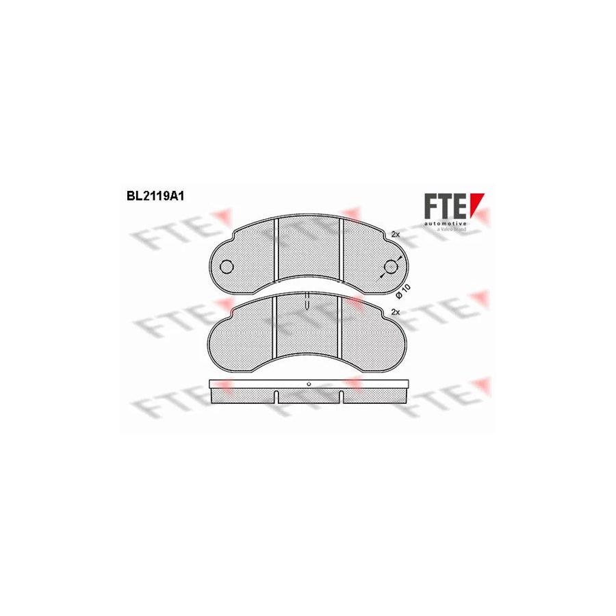 Fte BL2119A1 Brake Pad Set For Land Rover 88/109 (Lr) | ML Performance UK Car Parts