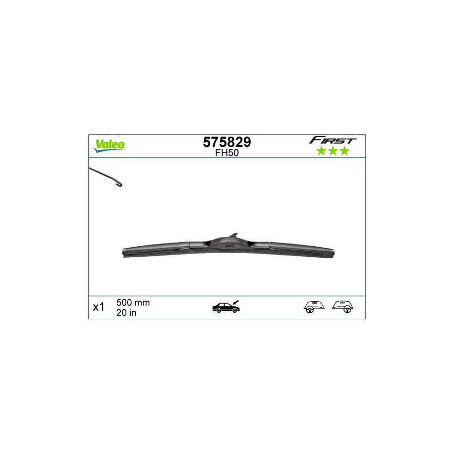 Valeo First Hybrid 575829 Wiper Blade | ML Performance UK Car Parts