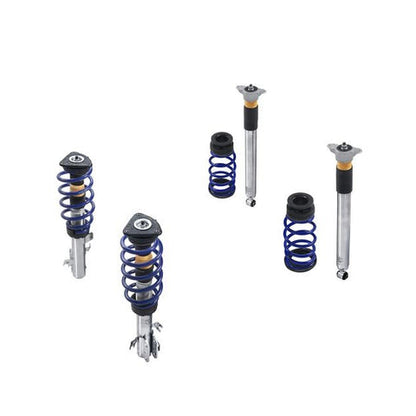 GENUINE FORD 2317814 FIESTA ST COILOVER SUSPENSION KIT STAINLESS STEEL WITH POWDER COATED SPRINGS IN FORD PERFORMANCE BLUE 2017 - ONWARD | ML Performance UK