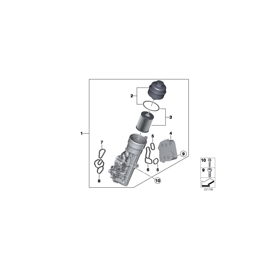 Genuine BMW 11427625489 F21 F20 F30 Heat Exchanger (Inc. 118i, 120i & 320i ed) | ML Performance UK Car Parts